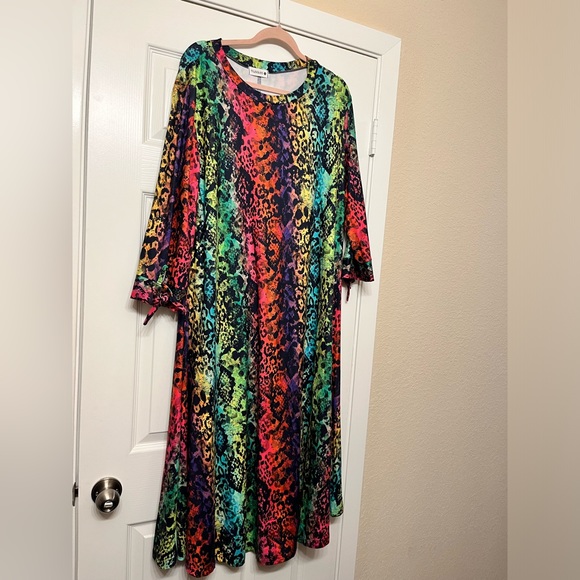 nuggles Dresses & Skirts - Nuggles Gracie Dress Colorful Leopard